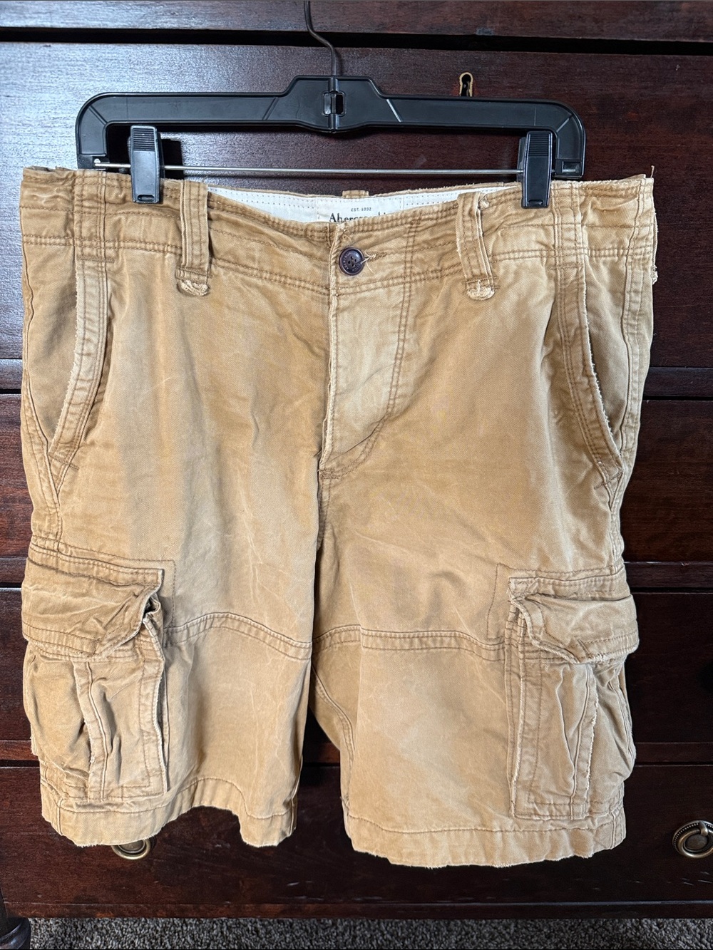 Abercrombie & Fitch Men’s Khaki Cargo Shorts Size 33